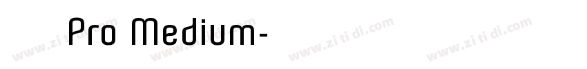 小米 Pro Medium字体转换